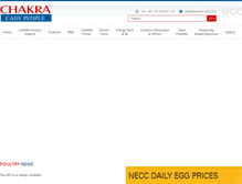 Tablet Screenshot of chakraindia.com